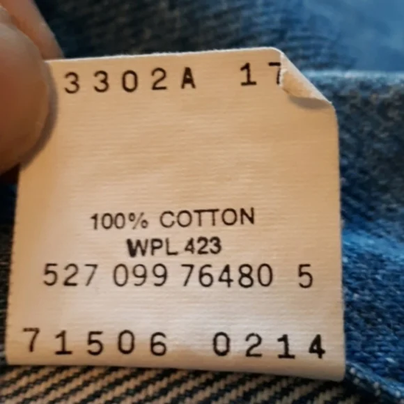 Vintage Levis Denim Jacket Trucker Jean Made In USA